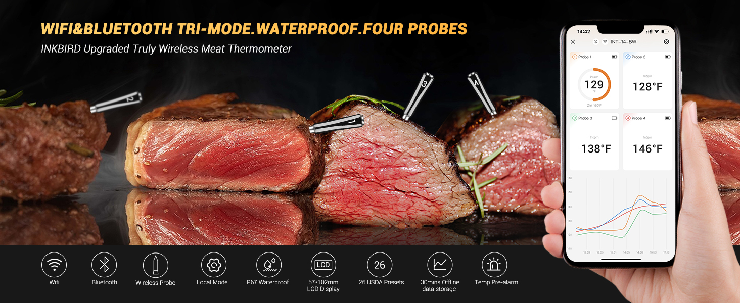 kablosuz wifi et termometresi bluetooth