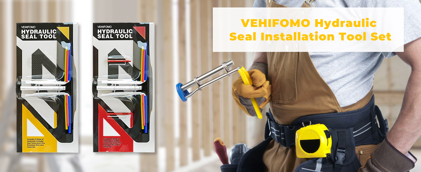 VEHIFOMO Hydraulic Seal Installation Tools, Hydraulic Cylinder Piston
