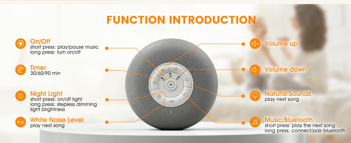 sleep sounds for deep restful sleep brown noise sound machine travel sound machine shusher baby