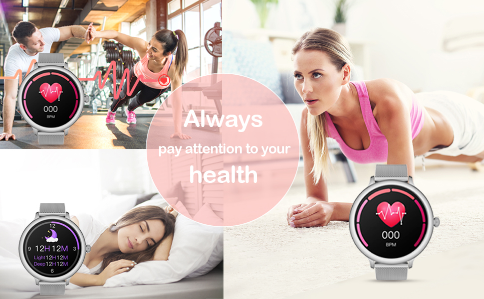 Fitness Watch Heart Rate Monitor Sleep Monitor
