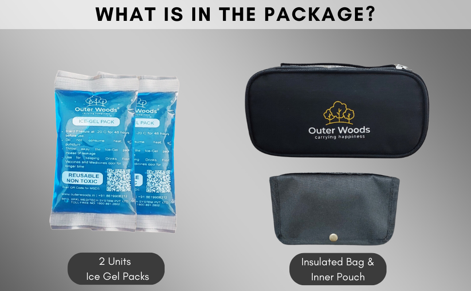 Buy Outer Woods Insulin Cooling Travel Pouch for Diabetics with Two Ice