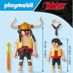 A+ 71545 PLAYMOBIL Asterix: Soupalognon y Crouton et Pepe