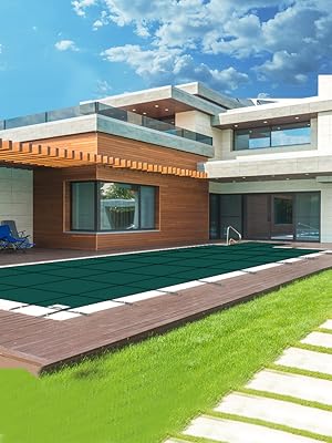 pool safety cover 16 x 32 with end steps