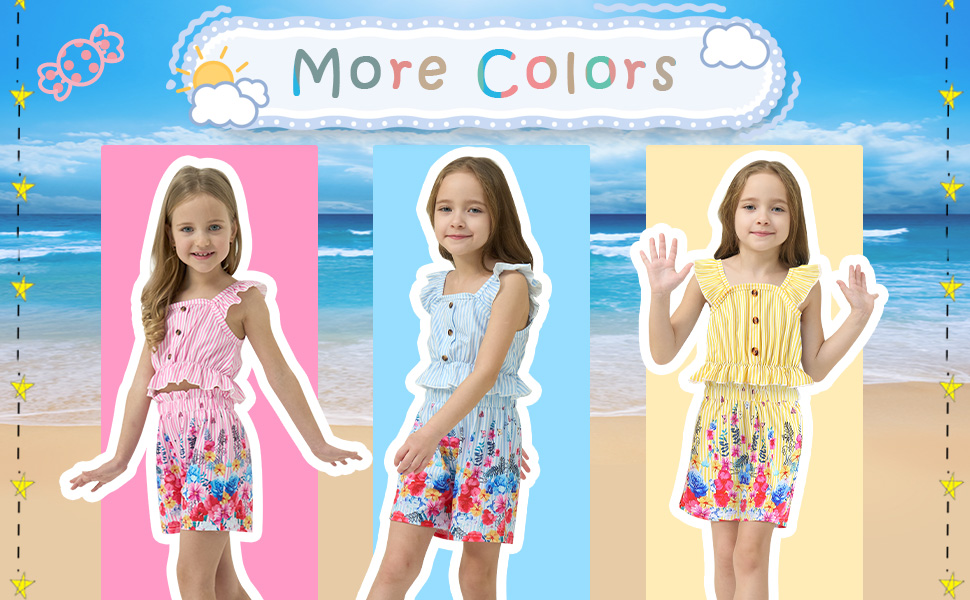 Kids Toddler Girls Summer Clothes