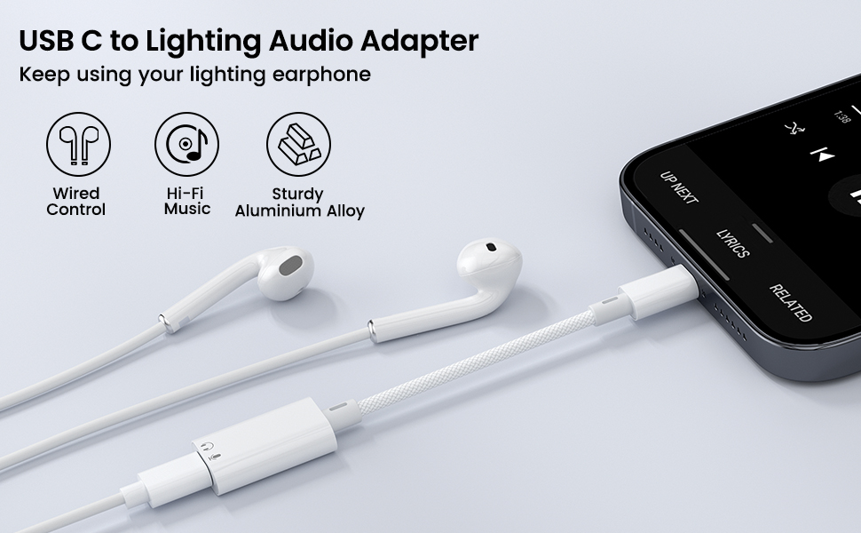 usb c to lightning audio adapter