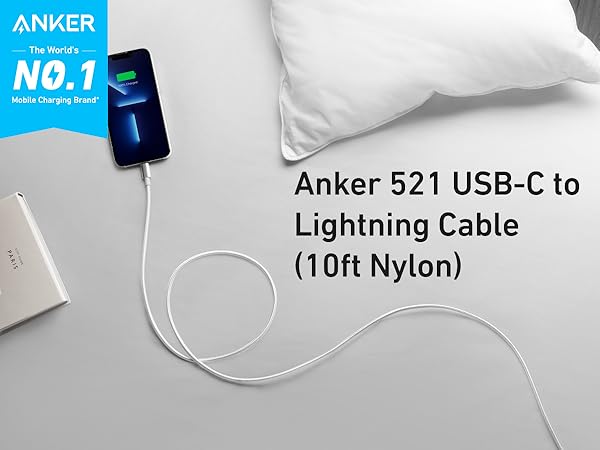 Amazon.com: Anker New Nylon USB C to Lightning Cable, Apple