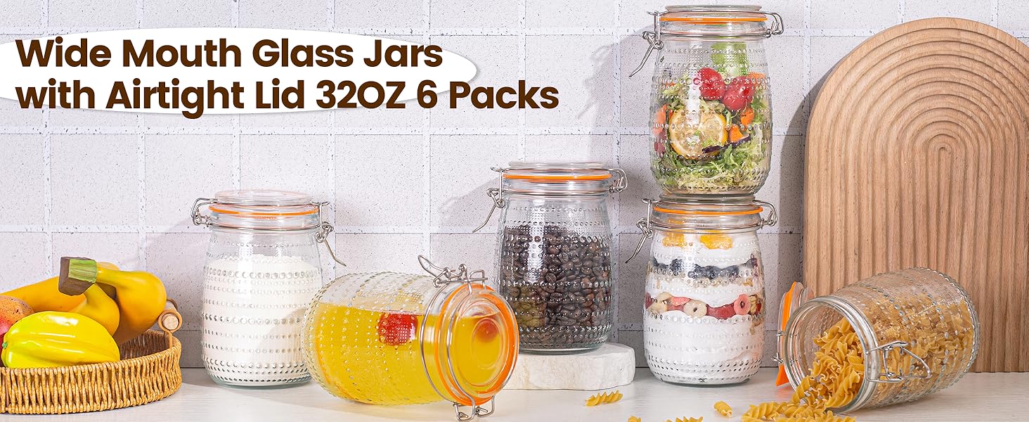 glass mason jars with airtight lids