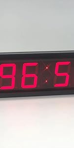 AZOOU 2.3&amp;#34; High Character LED Wall Clock LED Digital Timer Countdown and Up