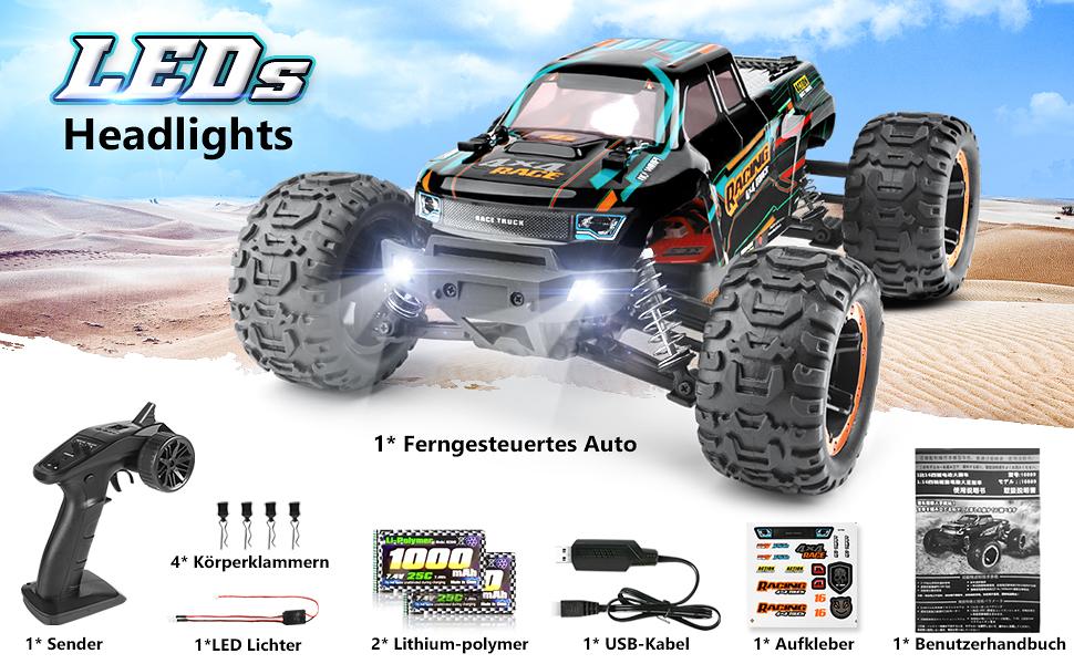 Haiboxing 4x4 Truck 1/16スケール HAIBOXING Zdalnie sterowany samochód 1:16 RC Monster Truck