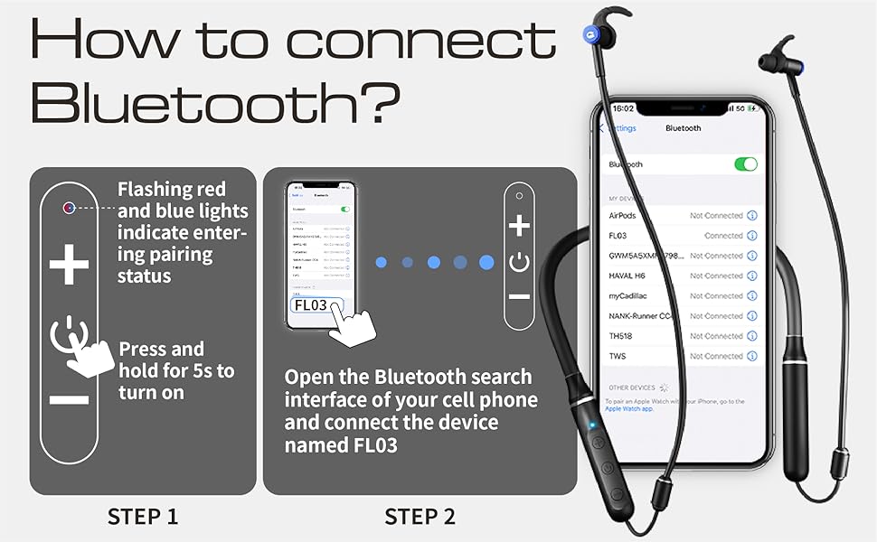 Air Tube Bluetooth Headphones