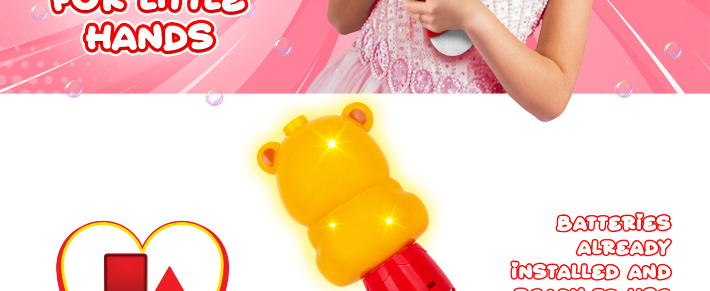 Valentine's Day Bear Bubble Wand