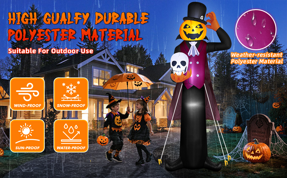 万圣气模-礼服南瓜人