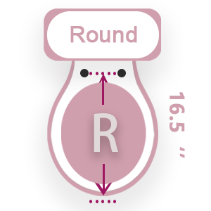 round pink toilet seat