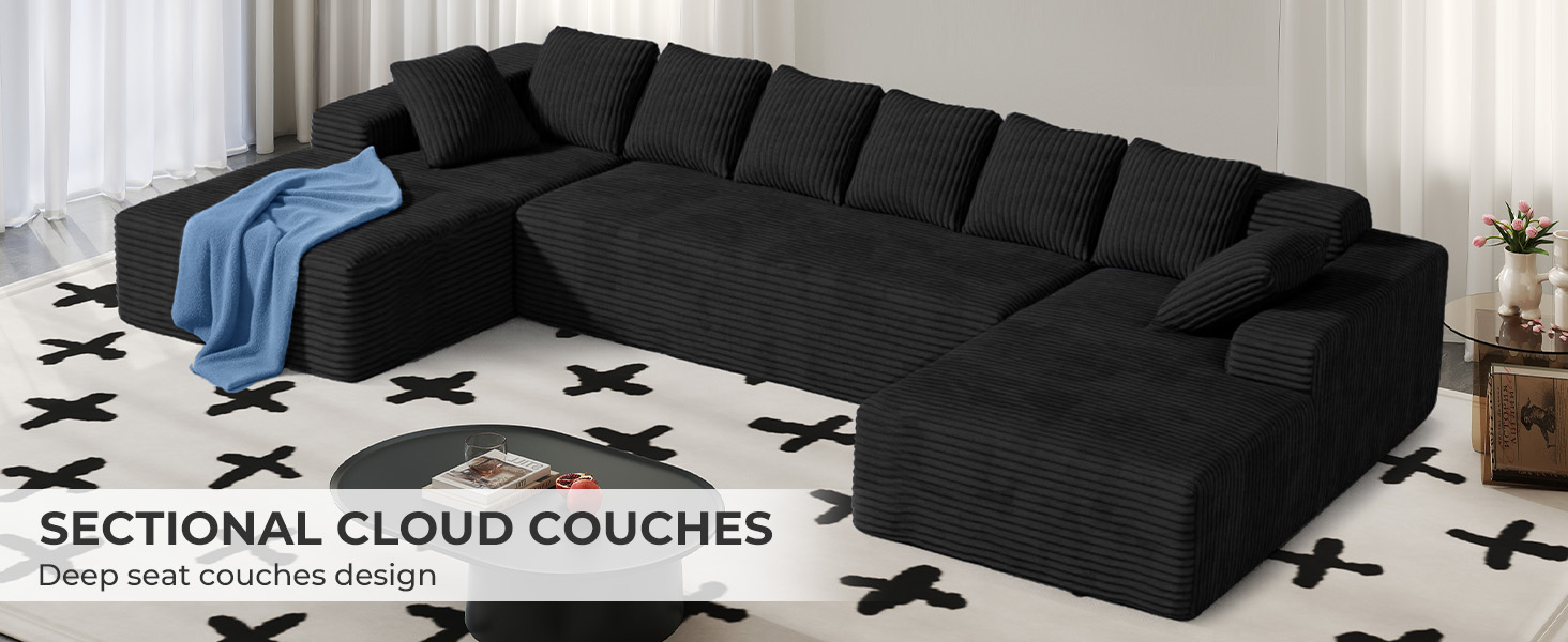 extra large modular sectional couch corduroy