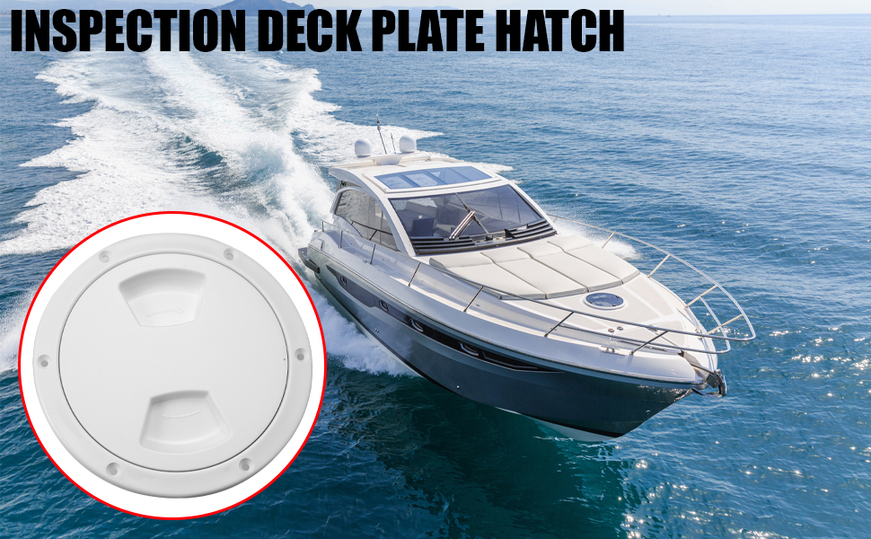 X AUTOHAUX 5 Inch Boat Inspection Deck Plate Hatch Marine