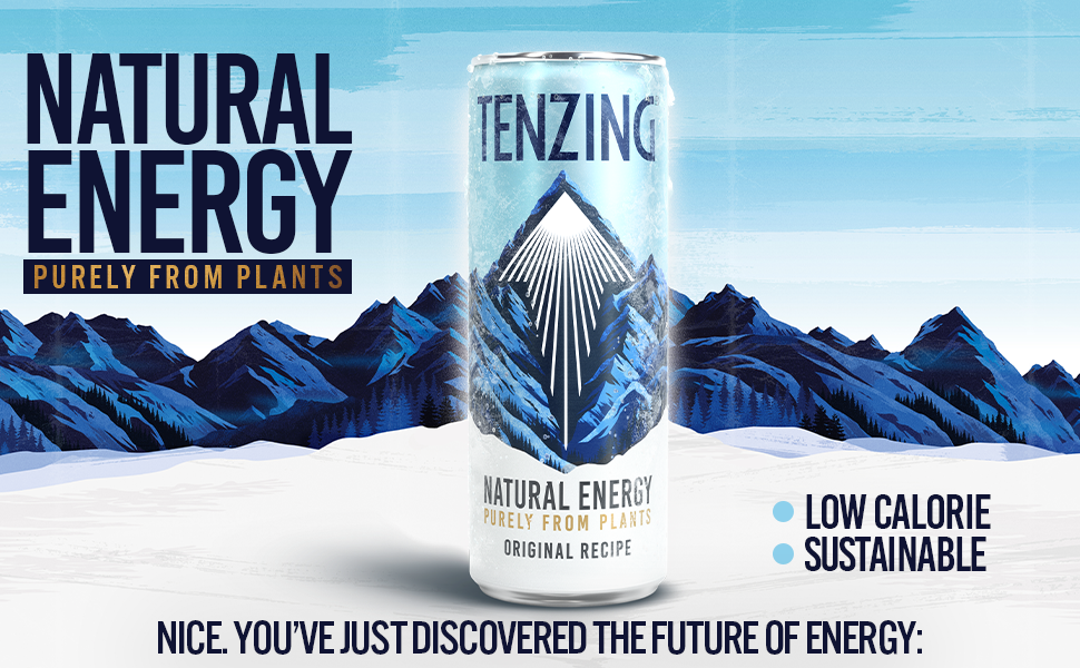 TENZING Natural Energy Drink, Plant Based, Vegan, & Gluten Free Drink
