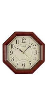 未使用/カシオ/掛時計/IDC-900NJ/濃茶木調 Amazon.co.jp: CASIO(カシオ) 掛け時計 壁掛け時計 電波時計