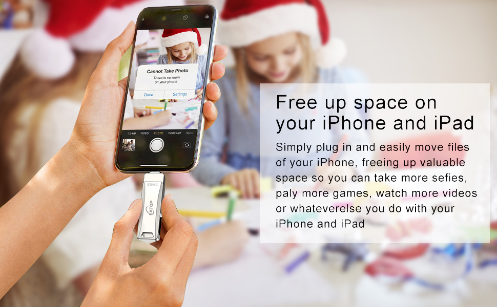 EATOP MFi Certified 256GB Photo Stick for iPhone, iPhone
