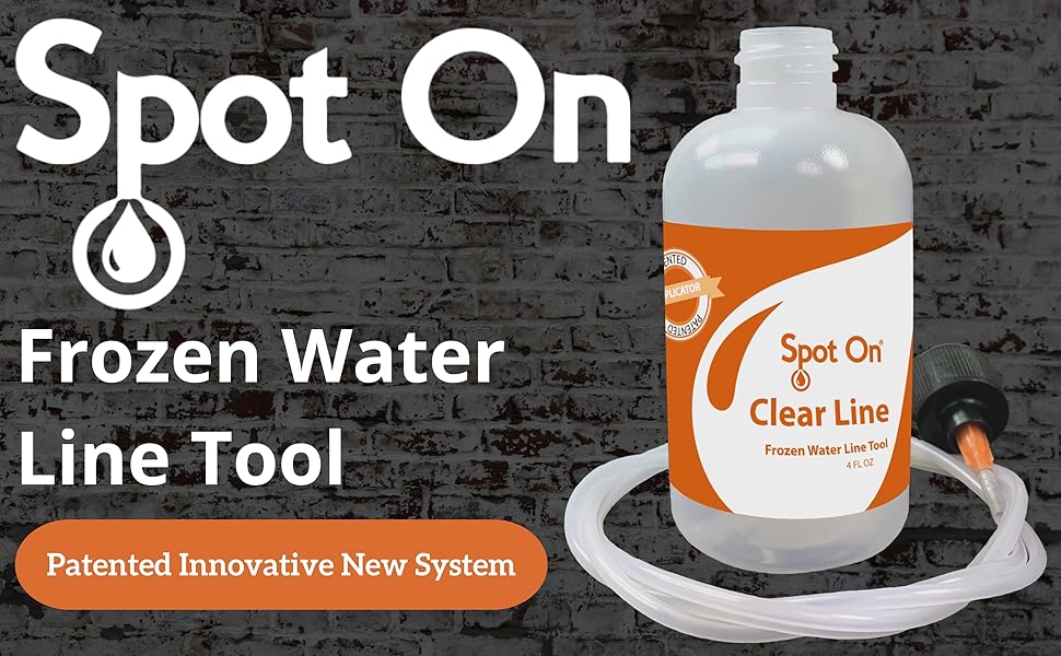 Clear Line - Frozen Refrigerator Water Line Tool - Patented Innovative New System - Large Hot Water Reservoir - 36 inch Firm Flex Tube - Made in The USA 14 Line Tool