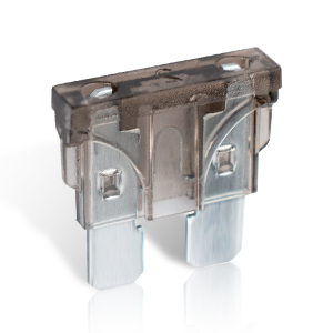 Clear plastic mechanical component or mounting bracket with multiple connecting points and slots.
