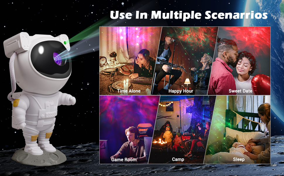 Astronaut Galaxy Star Projector