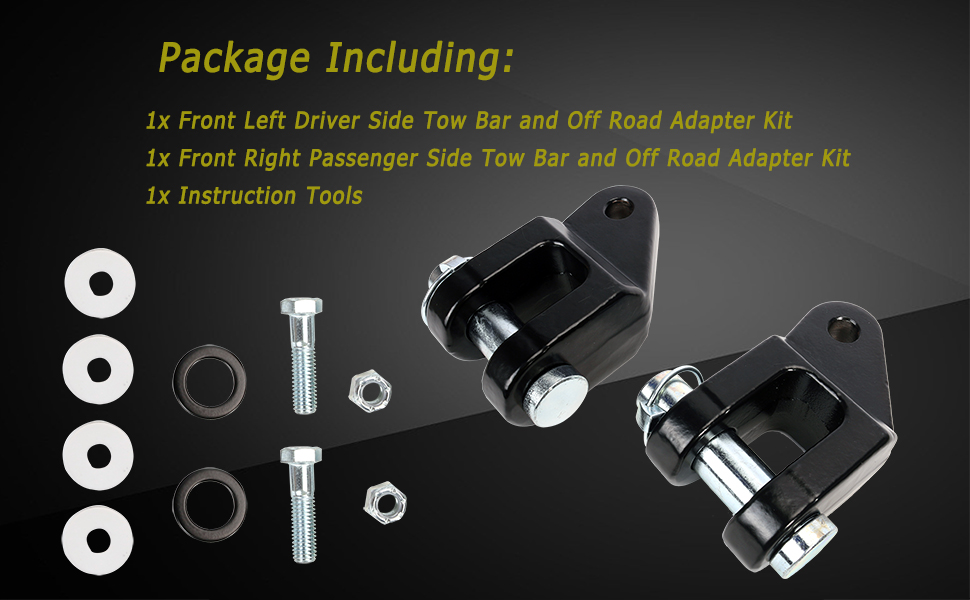 JAVOUKA Off Road Bumper Adapter Kit, Replaces for Blue Ox