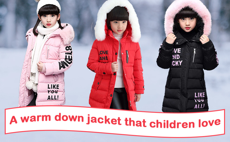 Meisjes winterjas winterjas donsjack kinderen donsjas outdoor jas outerwear