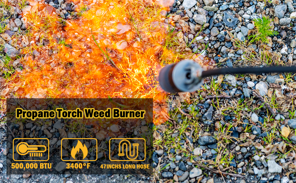 Weed Burner Torch For Propane Tank Kits,Snow Removal Flame