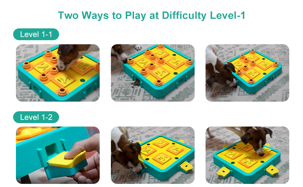 LACCEN Dog Puzzle Toys Level 3 in 1 Interactive Dog Toy for IQ