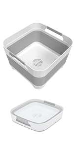 Lavandino pieghevole GIMWA grigio freddo