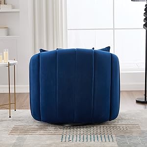 navy blue swivel chair