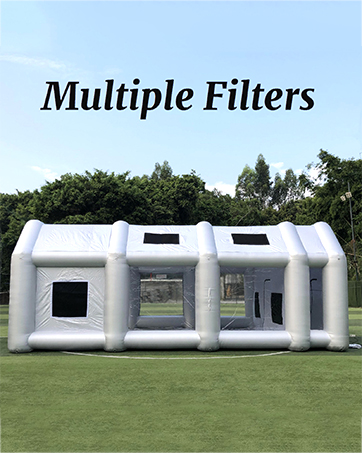 multiple filter paint booth
