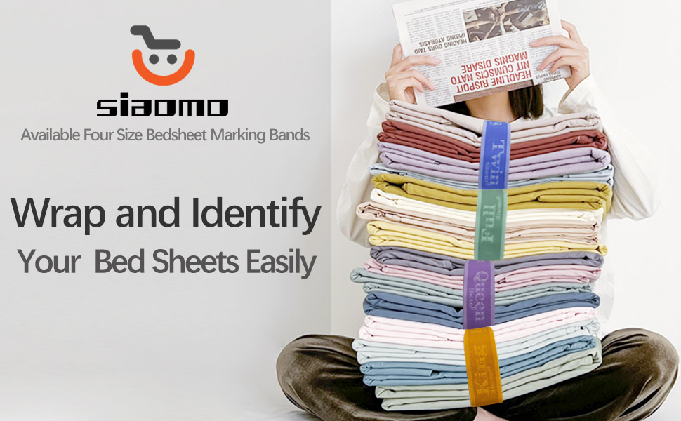 Available four size bedsheet marking bands 