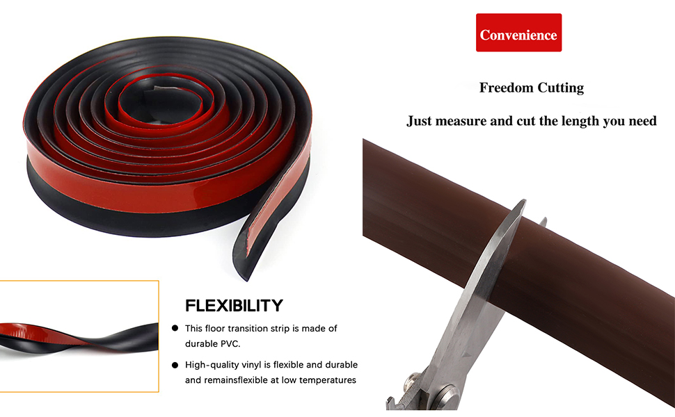 2M Carpet Edge Strip Self Adhesive Floor Planks Carpet to Laminate Door