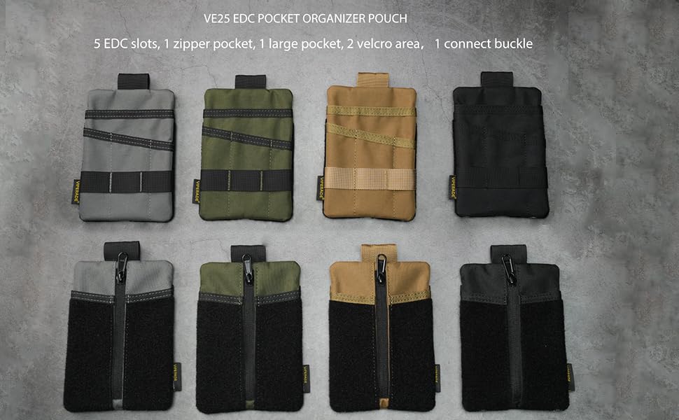 Amazon.co.jp: VIPERADE VE25 EDCポーチ, DIYパッチ付きEDC