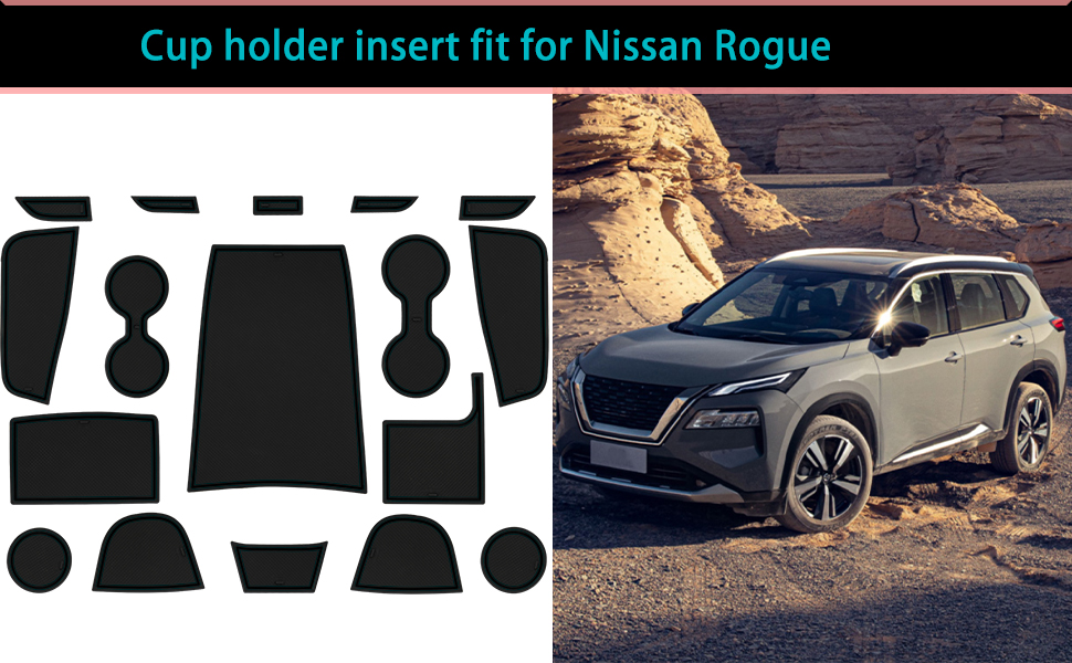 LOCOY Center Console Liner for Nissan Rogue Accessories