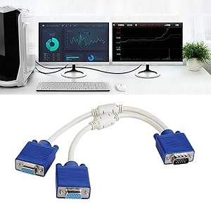 Amazon.co.jp: Rosebe VGA モニター分配器 1入力2出力 分配機