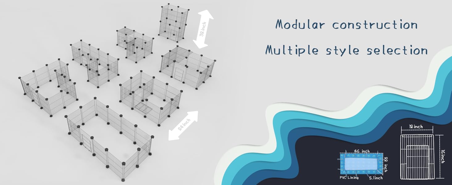 home black critter extension living two starter kit foldable floor chinchilla genie