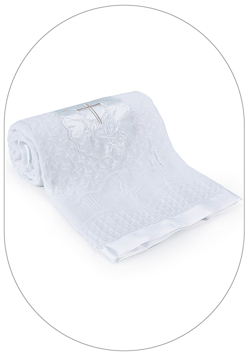 Unisex Baby Baptism Blankets 