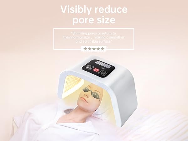 Amazon.com : Led-Face-Tool，LED Light Therapy Facial Mask，7