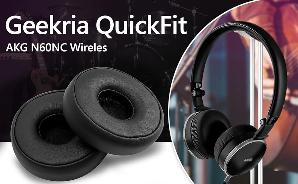 Geekria QuickFit Replacement Ear Pads for AKG N60NC