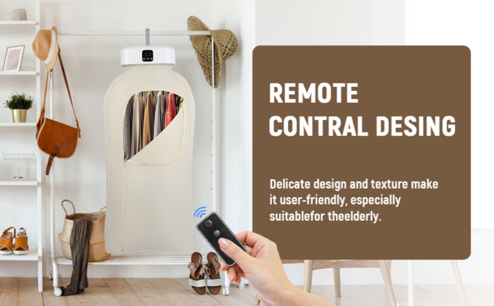 Portable Dryer With 480 Minute Timer Function 20 Minute Quick Drying Mini Dryer - a Compact Suitable for RVs, Apartments, Travel, Student Dormitories, equipped With a Drying Bag Remote Control 4 Drying machine with remote control