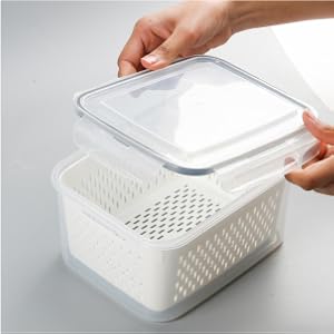tray strawberry food keepers keeper contenedores para refrigerador lids prep rinser plastic box
