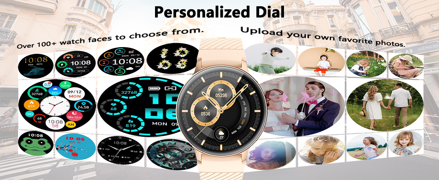 Smart Watch for Women Men, (Answer/Make Calls) Smartwatch for Android and iOS Phones