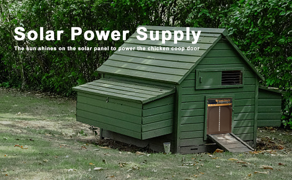 Automatic Chicken Coop Door Solar Powered Electric Chicken