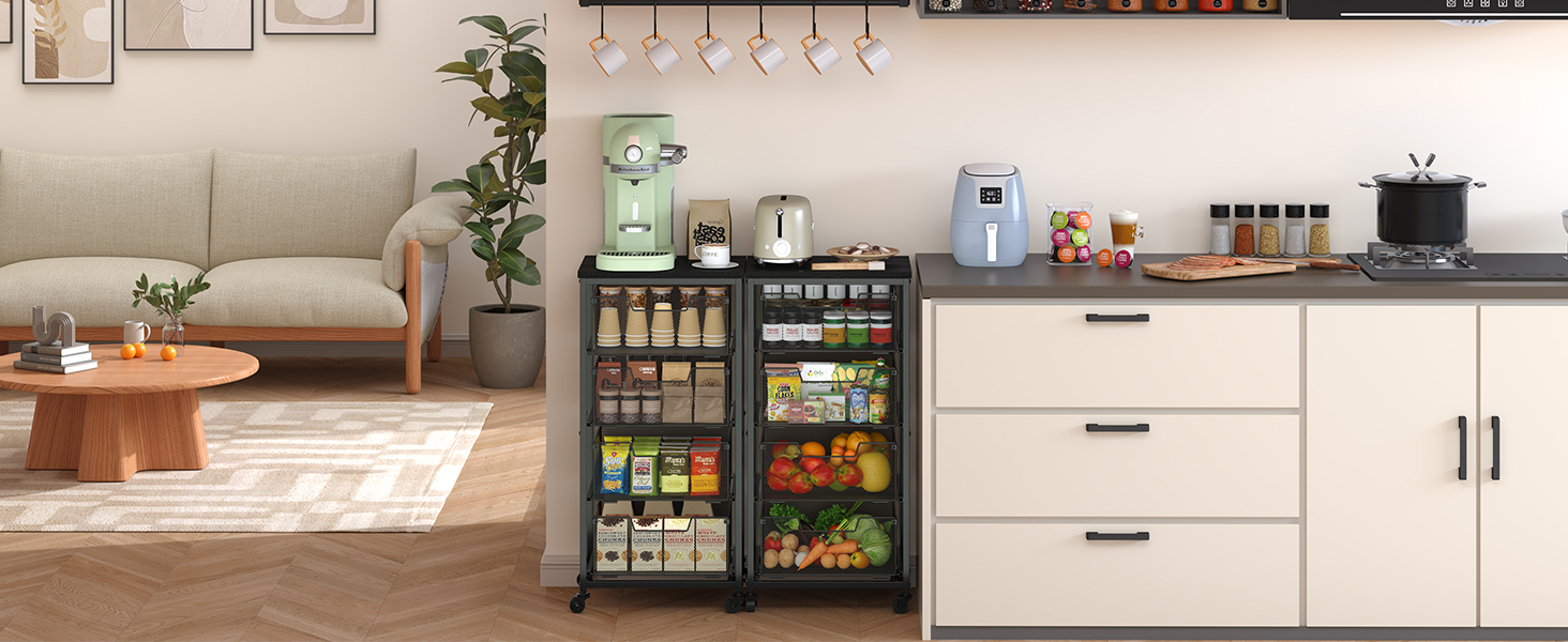 kitchen carts with wheels