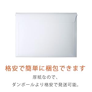 Amazon | コンポス 厚紙封筒 ネコポス最大 B5入 開封ジッパー付