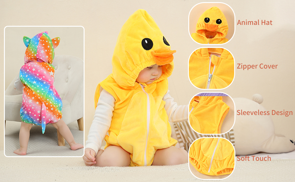 Cute animal baby playsuit