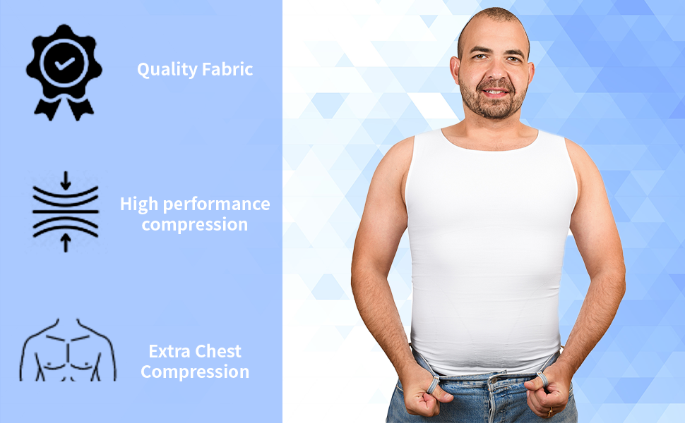 Ytiree Compression Shirts for Men Seamless Gyno Tank Top