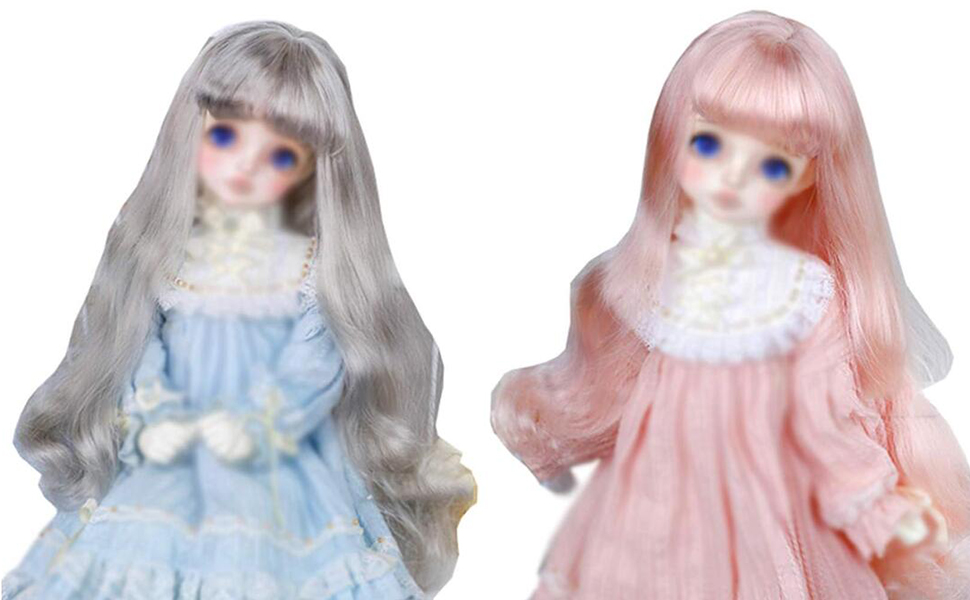 Amazon | 1/8 1/6 1/4 1/3 ドール用ウィッグ ストレート ロング